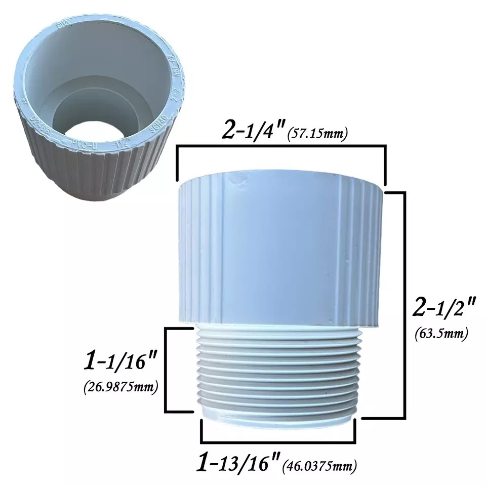 PVC Male Adapter Sch40 MPTxFPS